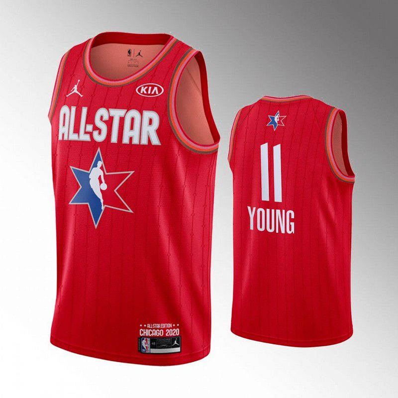 Men Atlanta Hawks #11 Young Red 2020 All Star NBA Jerseys->dallas mavericks->NBA Jersey